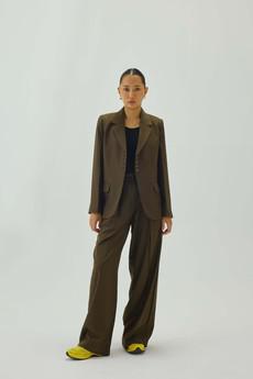 Elio Pants Olive via Bhoomi