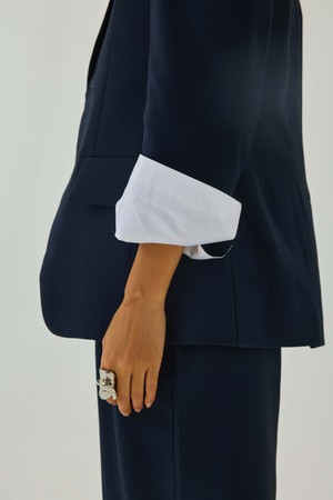 Isana Blazer Navy from Bhoomi