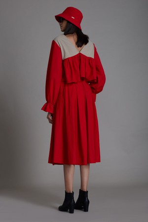 Brigitte Skirt Set Red from Bhoomi