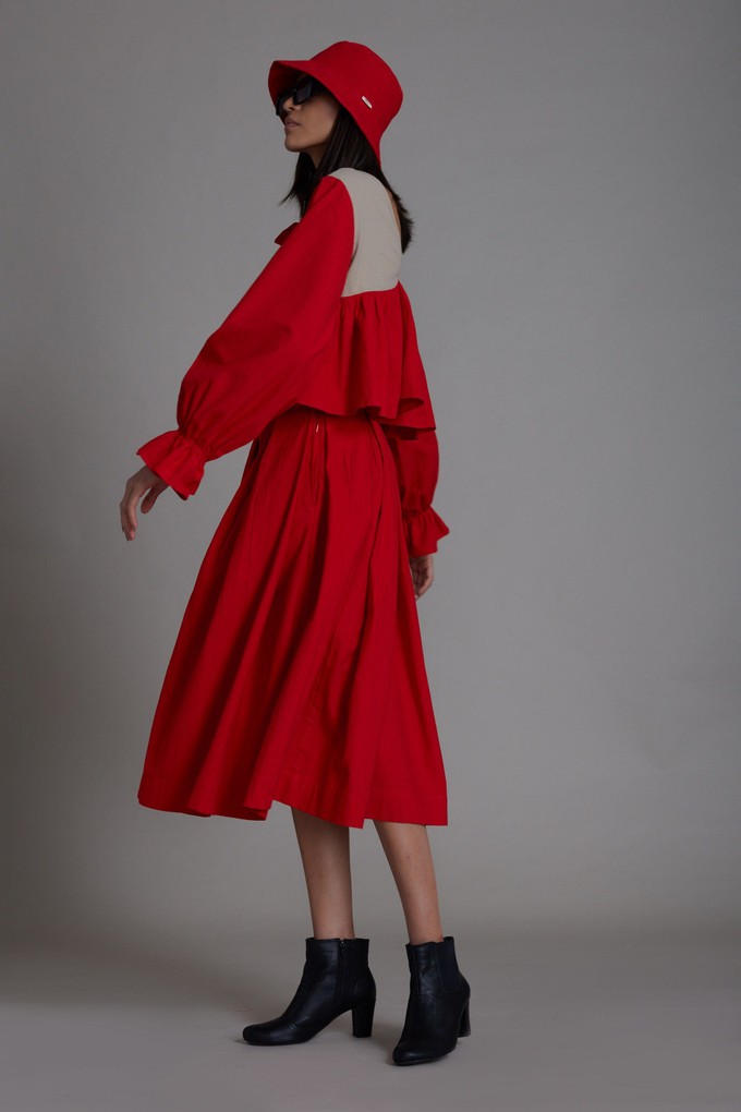 Brigitte Skirt Set Red from Bhoomi