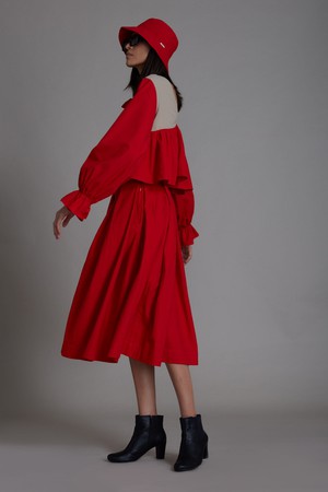 Brigitte Skirt Set Red from Bhoomi