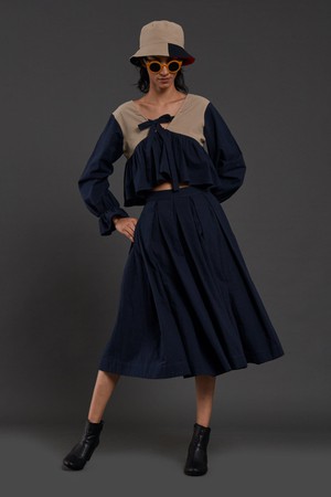 Brigitte Skirt Set Blue from Bhoomi