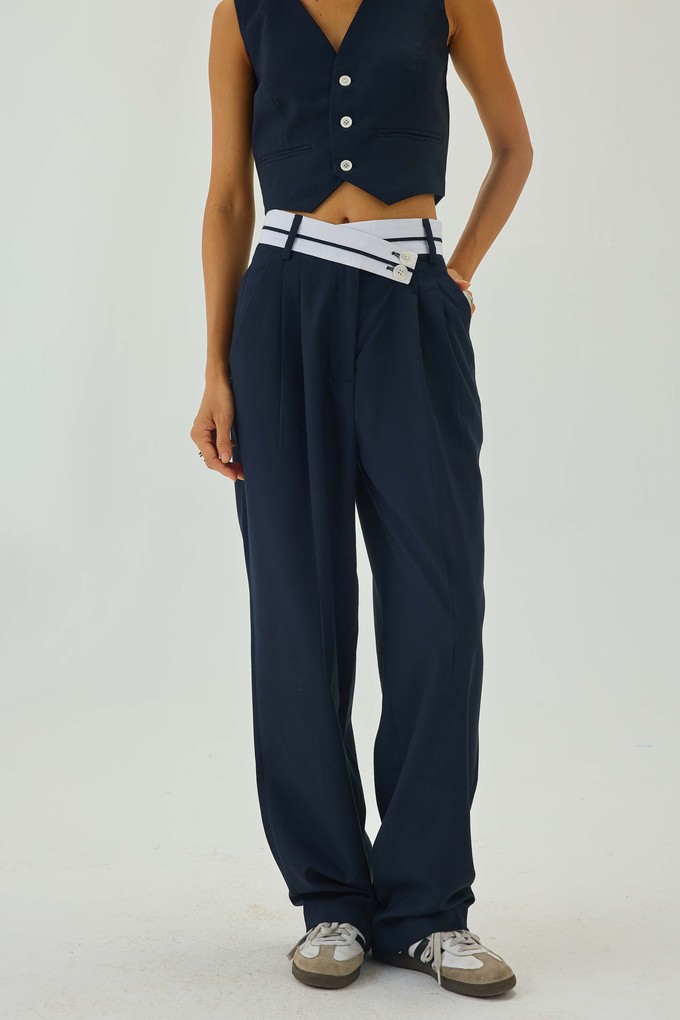 Annabelle Pants Navy from Bhoomi