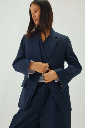 Isana Blazer Navy from Bhoomi