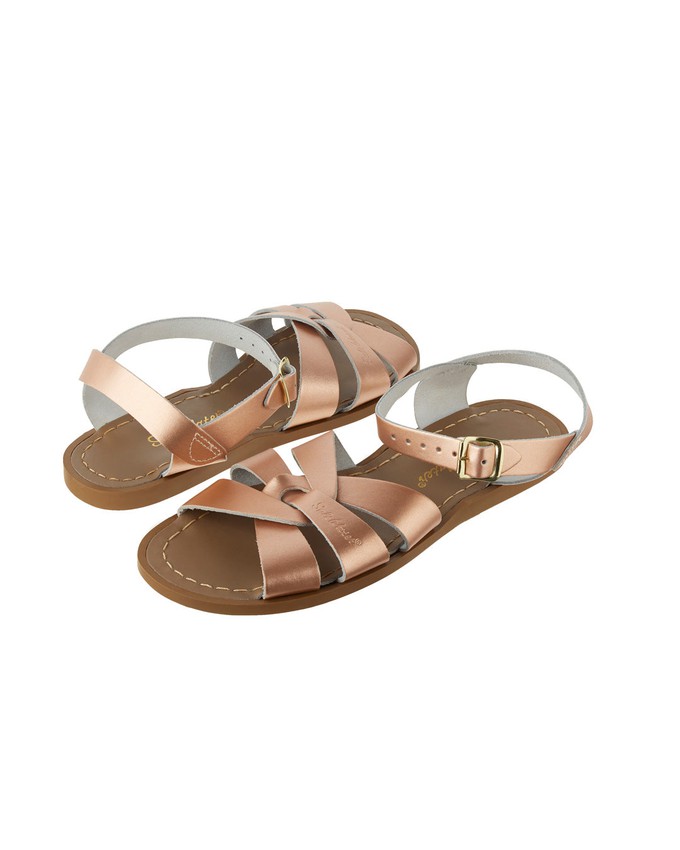 Rose Gold Leather Sandals from BIBICO