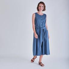 Margot Sleeveless Denim Dress via BIBICO