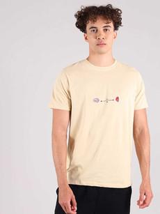 Social Distance Mens Tee, Organic Cotton, in Beige via blondegonerogue