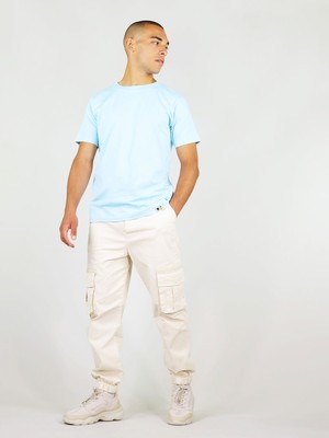 Gone Rogue Flash Men’s Tee, Organic Cotton, in Light Blue from blondegonerogue