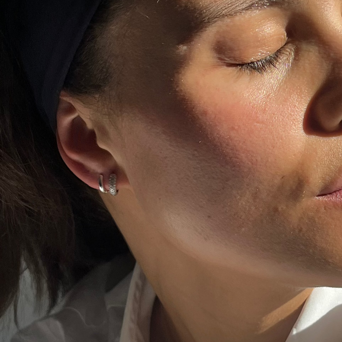 THE BASE HOOP SMALL - sterling silver from Bound Studios