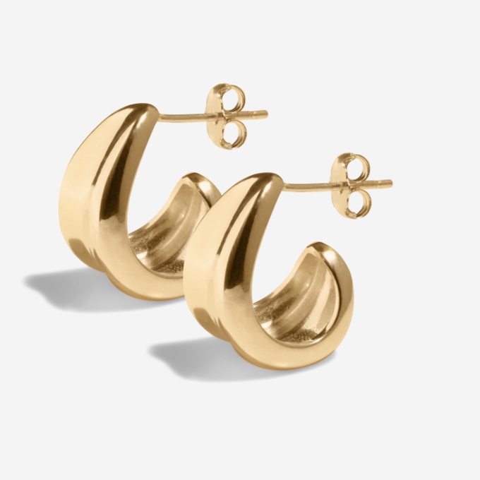 THE AVA HOOP - solid gold from Bound Studios