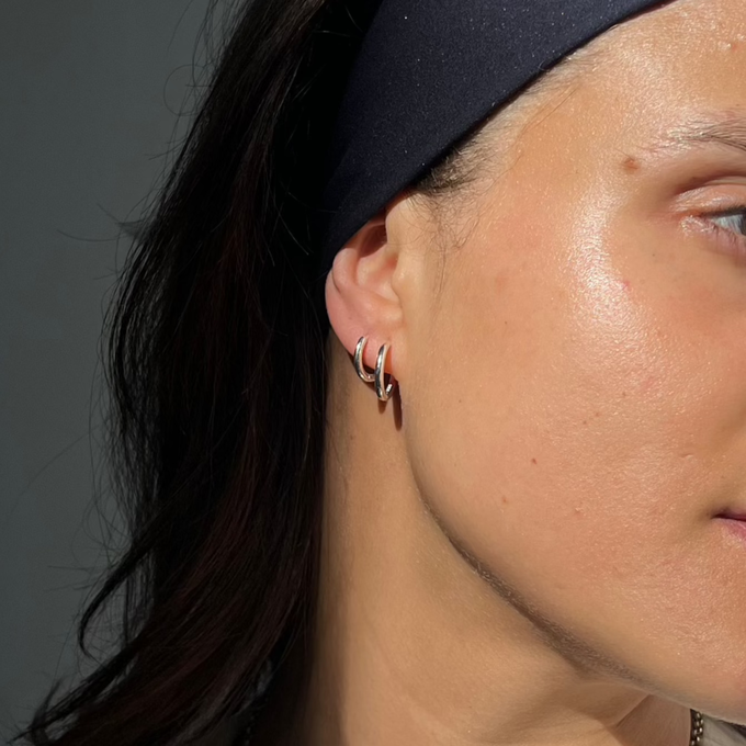 THE BASE HOOP MEDIUM - sterling silver from Bound Studios