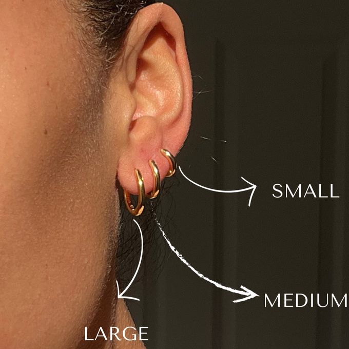 THE BASE HOOP MEDIUM - 18k gold vermeil from Bound Studios