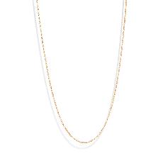 THE RILEY ROLO NECKLACE S - Solid 14k yellow gold via Bound Studios