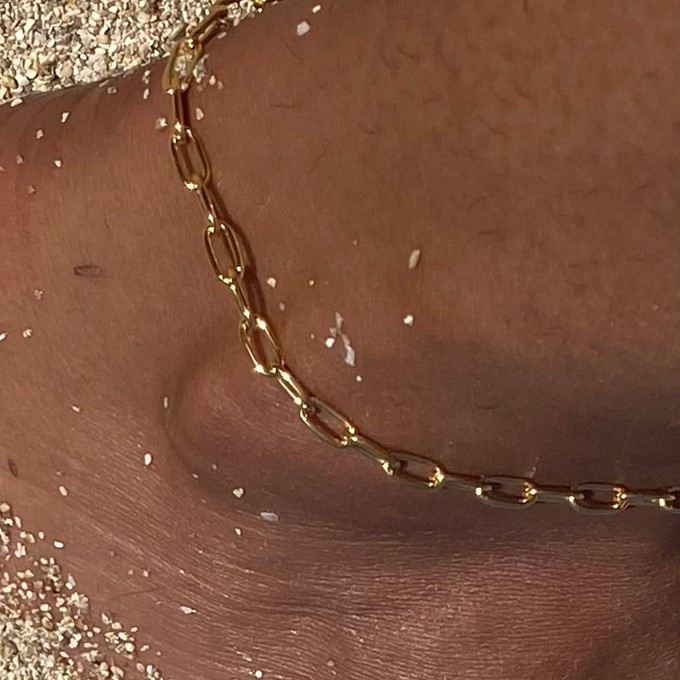 THE CHARLIE ANKLET - Solid yellow gold from Bound Studios