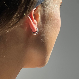THE BASE HOOP SMALL - sterling silver from Bound Studios