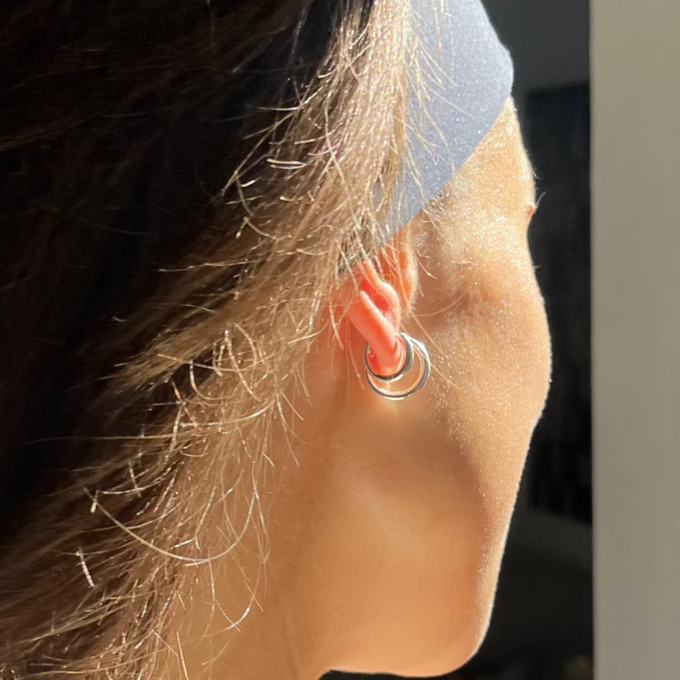 THE BASE HOOP MEDIUM - sterling silver from Bound Studios