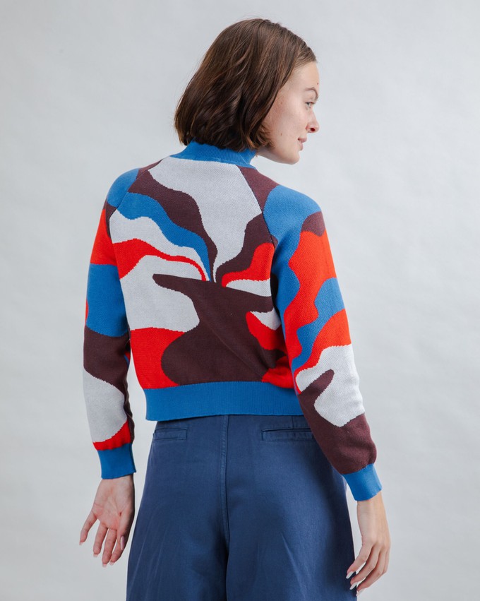 Jacquard Cropped Sweater Sobremesa from Brava Fabrics