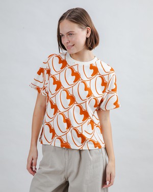 Bombon Allover Oversize Tee Brown from Brava Fabrics