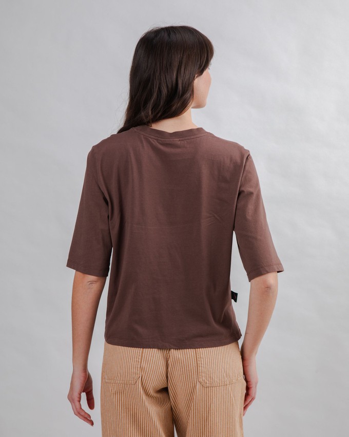 Bombon Label Squared Tee Brown from Brava Fabrics