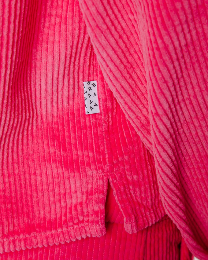 Corduroy Boxy Shirt Pink from Brava Fabrics
