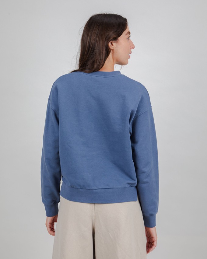 Peanuts Everybody’s in a Hurry Sweatshirt Indigo from Brava Fabrics