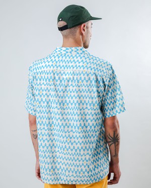 Sunset Aloha Shirt Blue from Brava Fabrics