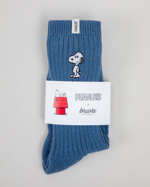 Peanuts Snoopy Socks Blue from Brava Fabrics