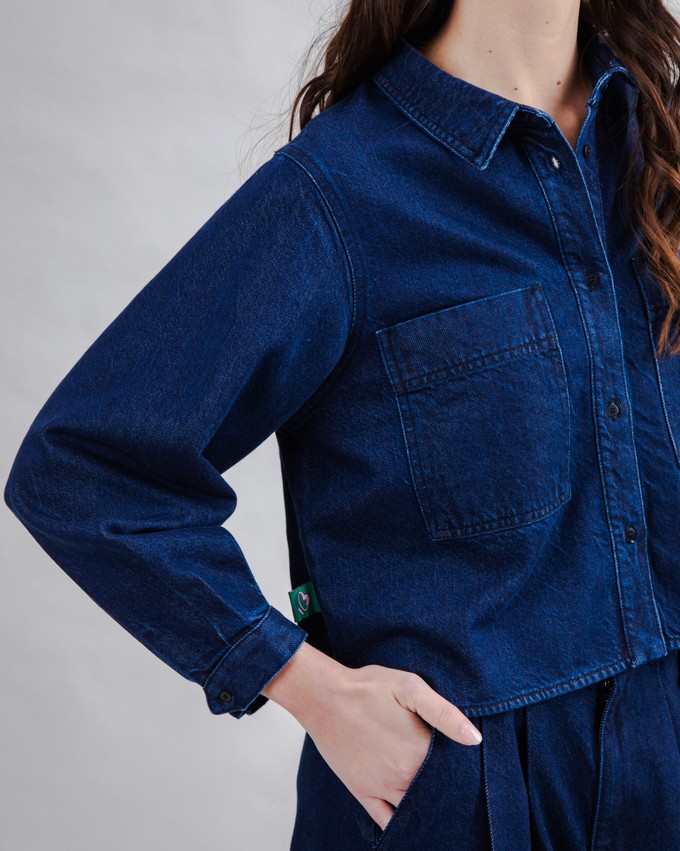 Raw Denim Boxy Shirt Blue from Brava Fabrics