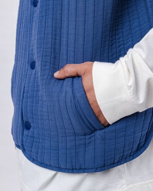 Quilt Vest Man Indigo from Brava Fabrics Quilt Vest Man Indigo from Brava Fabrics