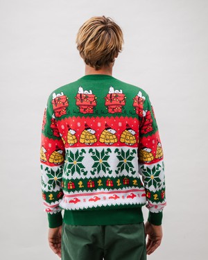 Peanuts Xmas Cotton Sweater Multicolor from Brava Fabrics