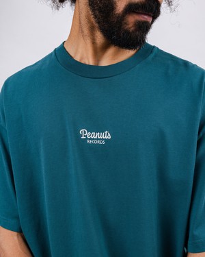 Peanuts Records Oversize T-shirt Green from Brava Fabrics