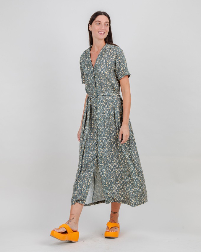 Peanuts Woodstock Long Dress Navy from Brava Fabrics