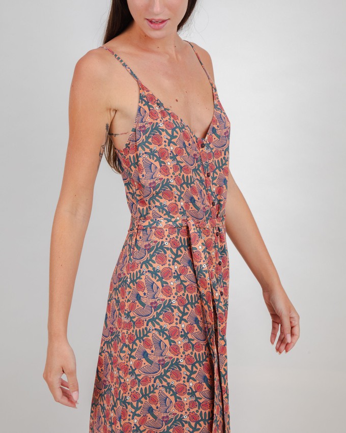 Passerine Strap Long Dress Coiro from Brava Fabrics