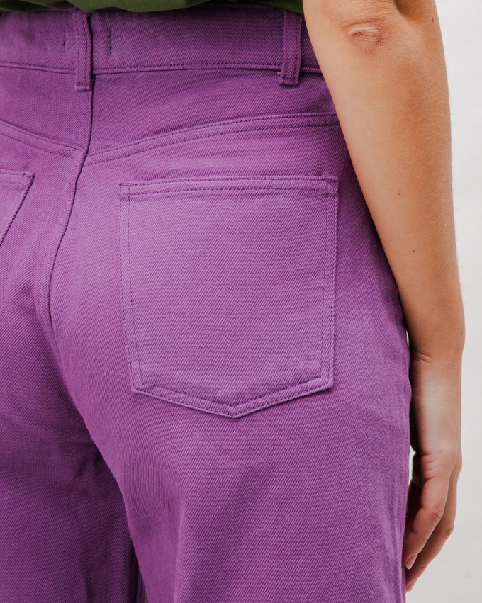 5 Pocket Cotton Twill Pants Orchid from Brava Fabrics