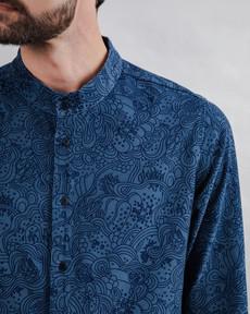 Baby Cord Noodles Mao Shirt via Brava Fabrics