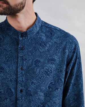 Baby Cord Noodles Mao Shirt from Brava Fabrics