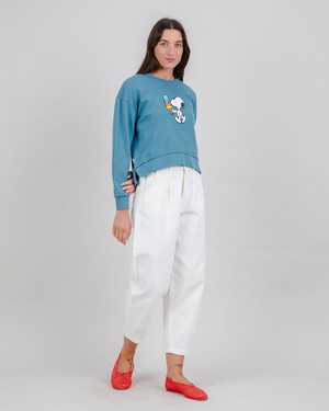 Peanuts Icecream Sweatshirt Blue from Brava Fabrics