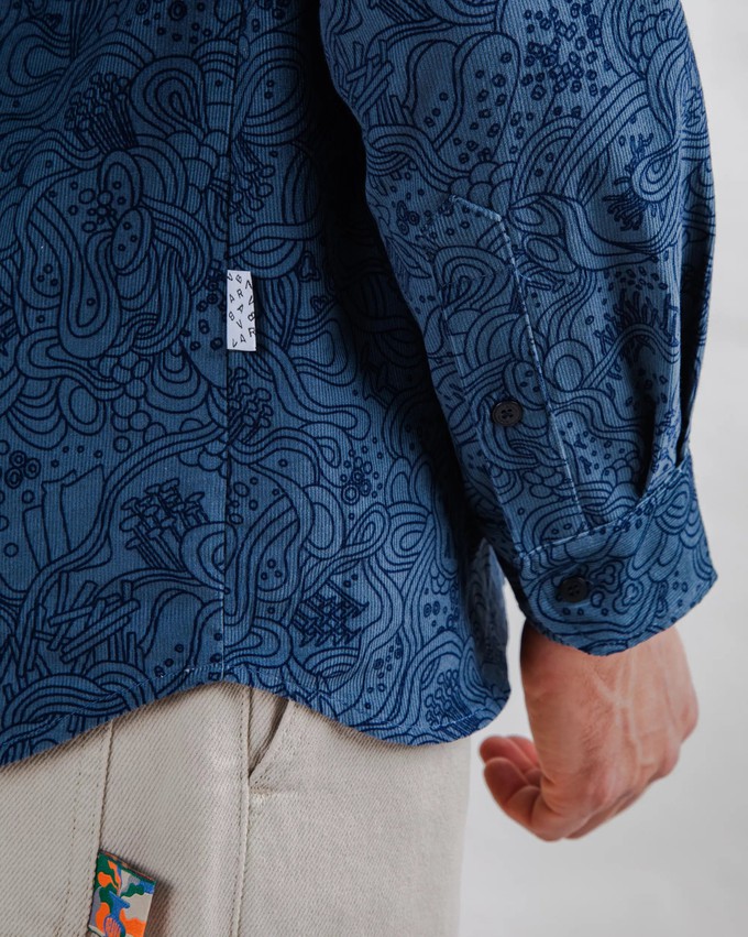 Baby Cord Noodles Mao Shirt from Brava Fabrics