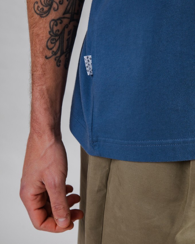 Brava Gum Label T-shirt Indigo from Brava Fabrics