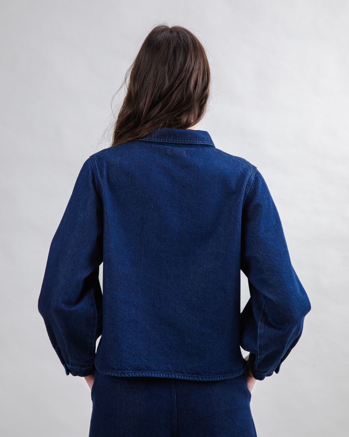 Raw Denim Boxy Shirt Blue from Brava Fabrics