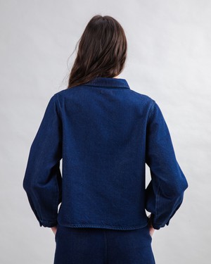 Raw Denim Boxy Shirt Blue from Brava Fabrics