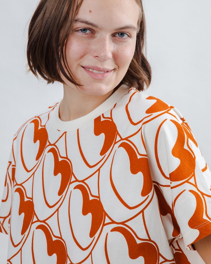 Bombon Allover Oversize Tee Brown from Brava Fabrics