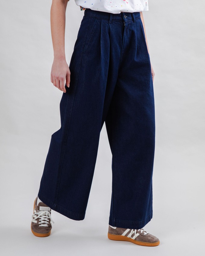 Wide Leg Pants Denim Dark from Brava Fabrics