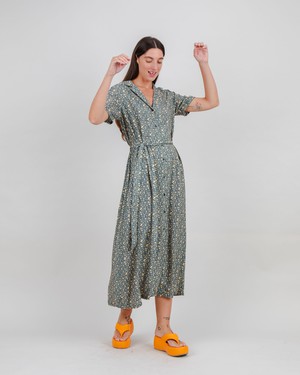 Peanuts Woodstock Long Dress Navy from Brava Fabrics