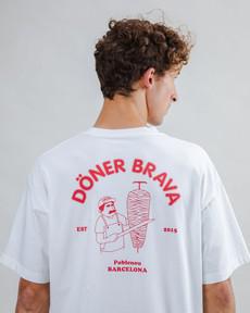 Doner Brava Oversize T-shirt White via Brava Fabrics