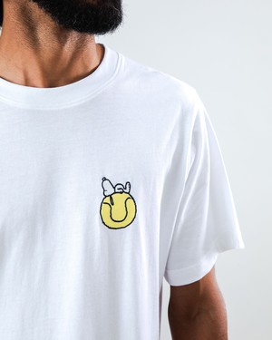 Peanuts Tennis Double Fault Snoopy T-shirt White from Brava Fabrics