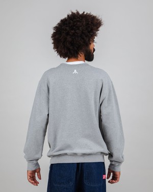 Atari Spectrum Sweatshirt Grey Melange from Brava Fabrics