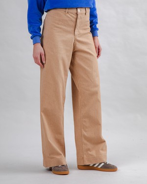 Stripes Straight Leg Pants Camel from Brava Fabrics