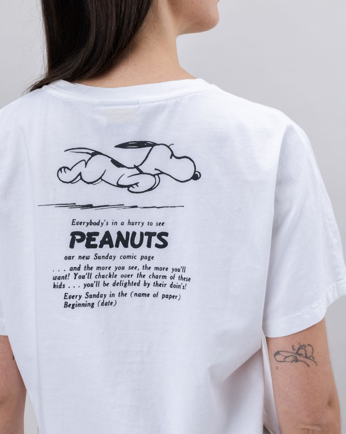 Peanuts Everybody's in a Hurry Oversize Tee White from Brava Fabrics