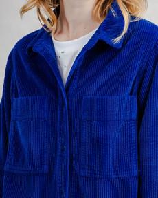 Corduroy Boxy Shirt Blue via Brava Fabrics